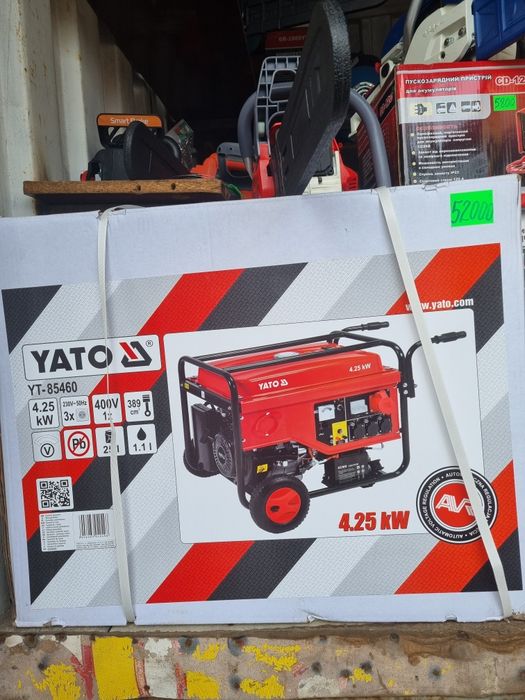 Yato бензиновий генератор 5500W трьохфазний (400V) Польща