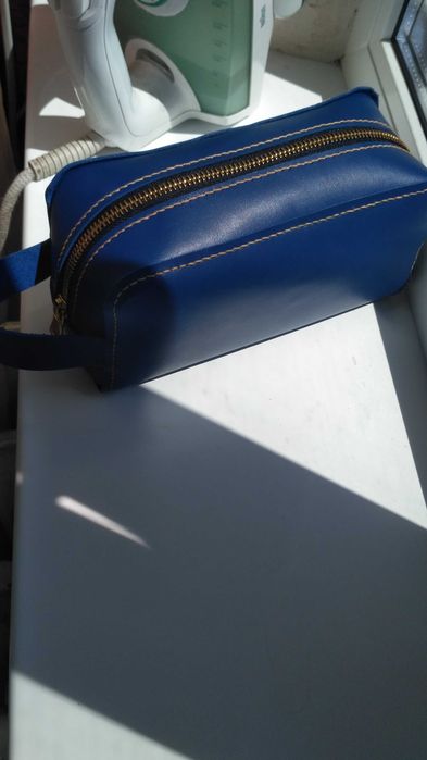 Кожанный кошелек,косметичка. Ручная работа.