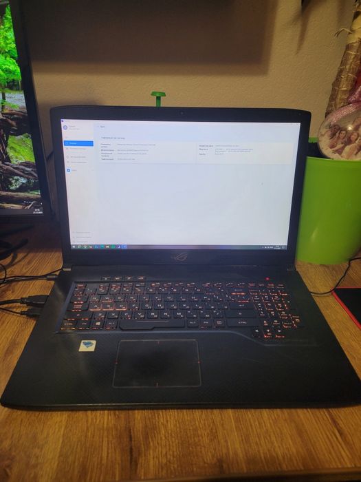 Asus ROG GL703V 17.3 ",i7 7700/RAM 32 Гб/SSD256Гб+HDD1TB/GTX1060(6Gb)