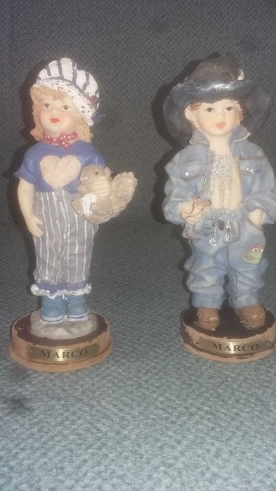 Kpl. 2 figurek dziewczynka i chlopiec