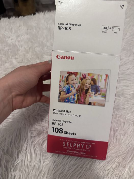 Papier fotograficzny + tusz Canon Selphy RP-108 (108 zdjęć)