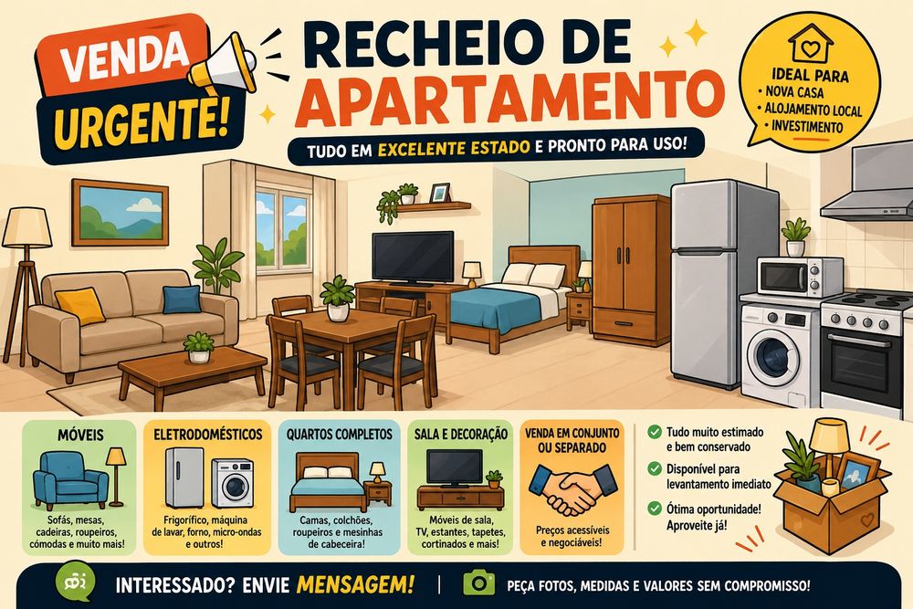 VENDA – Recheio de apartamento