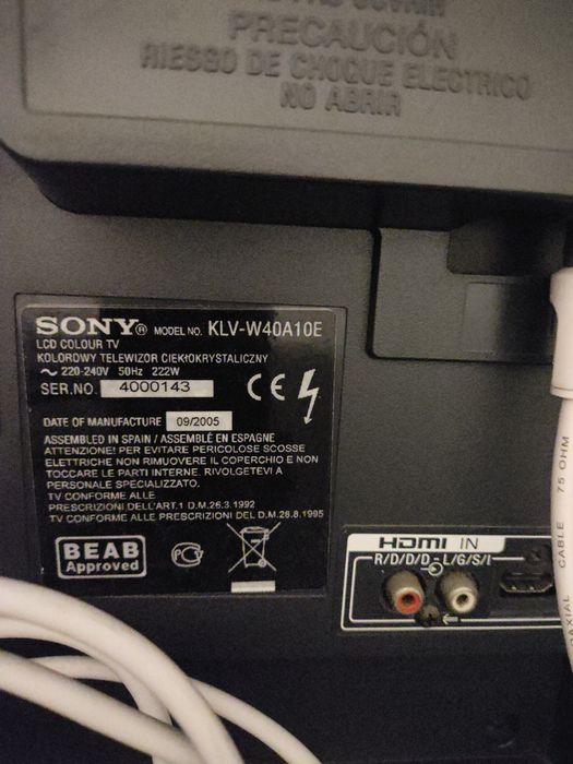Tv Sony Bravia 40"