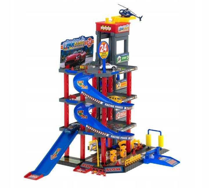Garaż tor parking samochodowy 5-piętrowy dla dzieci autka helikopter