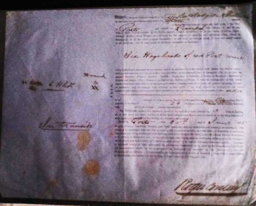 conhecimentos de embarque antigos ( finais do séc. XIX )