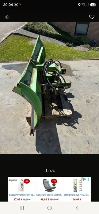 Plug do sniegu odsniezny srzalkowy strzalka ladog multicar hansa tremo