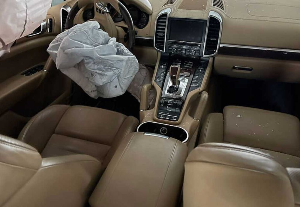 Центральная консоль подлокотник Porsche Cayenne Turbo 958 2011-2017