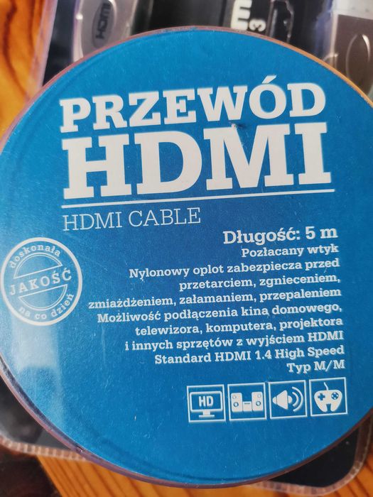 Przewód HDMI długość 5m