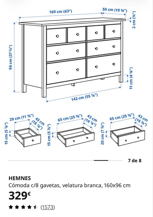 Cómoda Hemnes Ikea