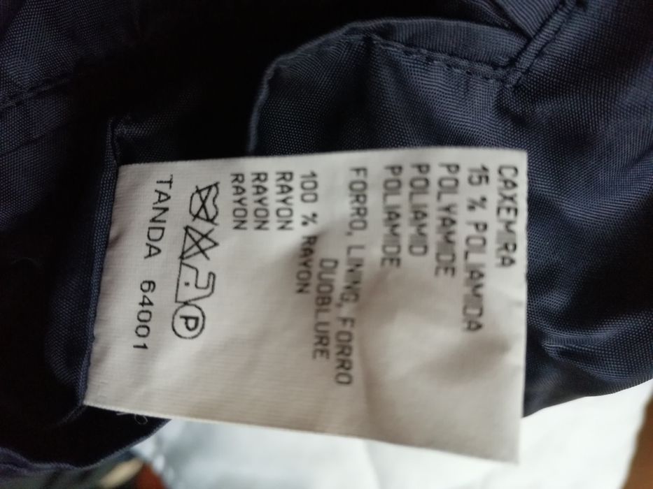 Sobretudo azul escuro 54 novo