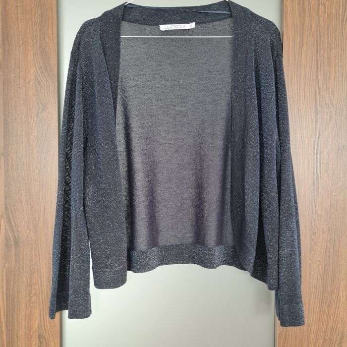 Komplet sukienka granatowa bolerkiem