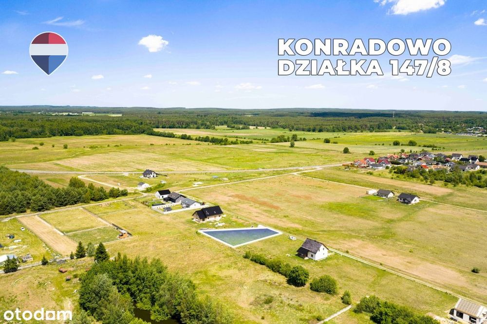 Działka budowlana z MPZP w Konradowie k. Otynia