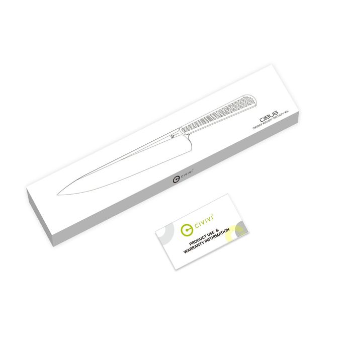 Nóż kuchenny Civivi Cibus Chef Knife Orange G10, Satin (C23048-3)