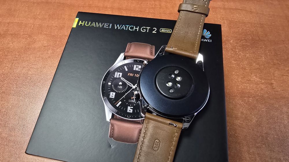 Huawei Watch GT 2 Classic 46mm brązowy, stan bdb
