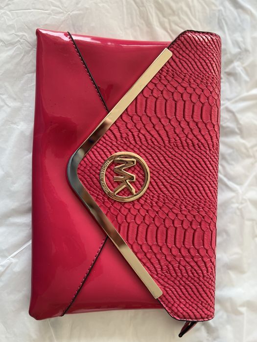 Clutch pochete Michael Kors rosa choc fuxia