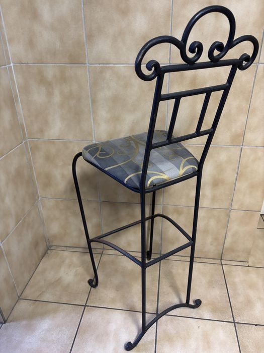 Krzesło wykonane przez kowala