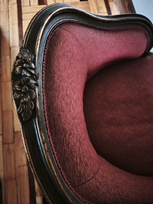 Cadeira de Braços / Poltrona Clássica Vintage Estilo Francês