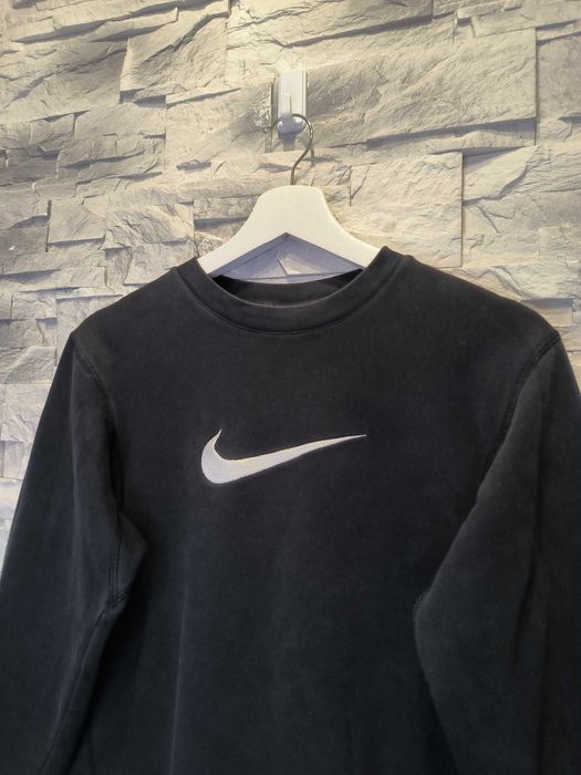 Bluza Nike Duże Logo Czarna Vintage