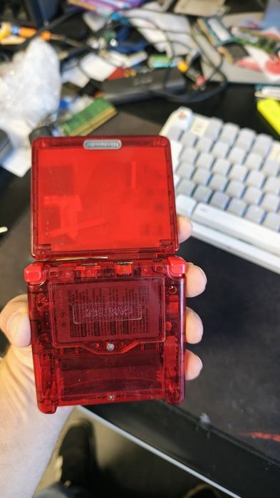 Gameboy Advanced SP ITA + USB C + 3 Gry