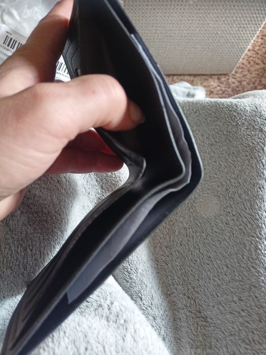 Męski portfel że skóry ekologicznej