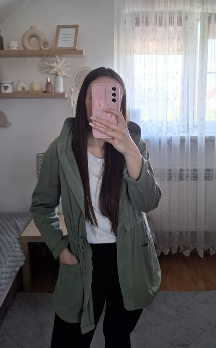 Parka/narzutka zielona