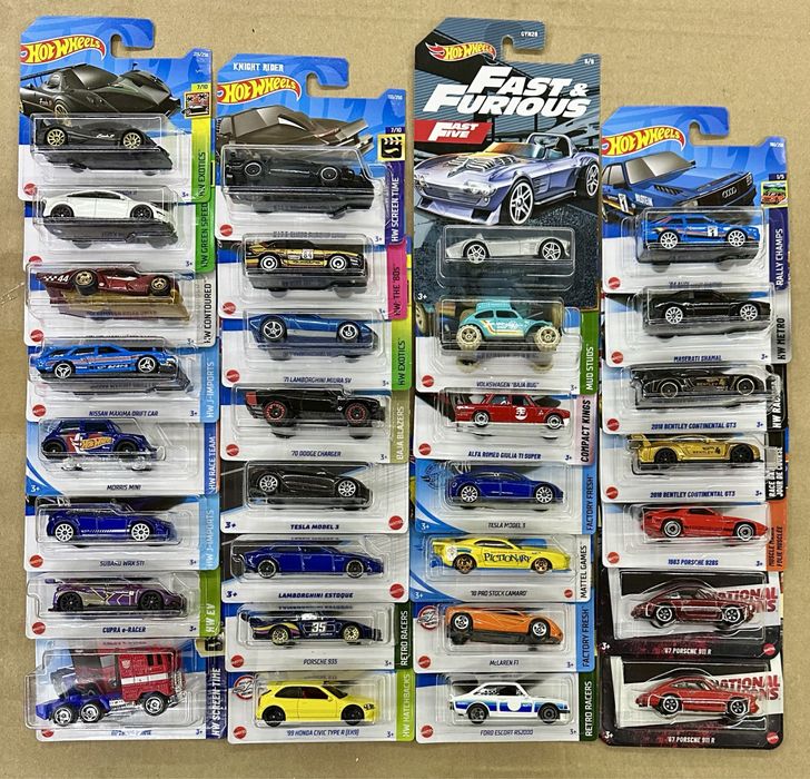 Hot wheels Honda Vw Bmw Delorean TH Mc laren Fast Furious Supra Mazda