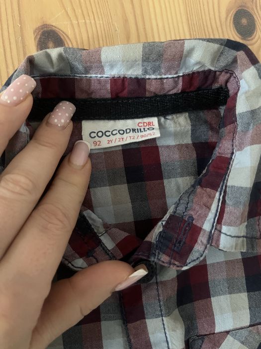 Koszula w kratę Coccodrillo 92
