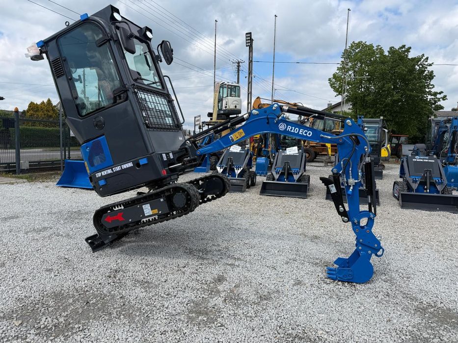 NOWA Minikoparka RIPPA R10 ECO 1000kg mega wyposażenie Kabina Leasing DOSTEPNA OD RĘKI Transport Gratis !!! DEALER RIPPA DUŻY WYBÓR