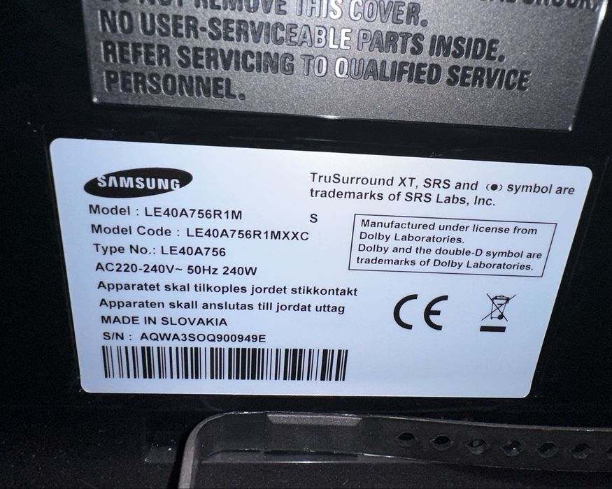 Grande TV samsung com comando novo