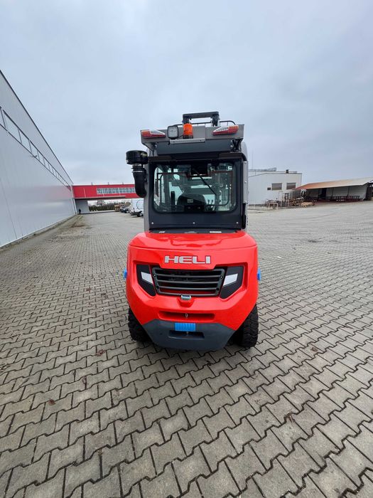 Wózek Widłowy Spalinowy Heli Diesel 5,0t Maszt 3,3m z Pozycjonerem