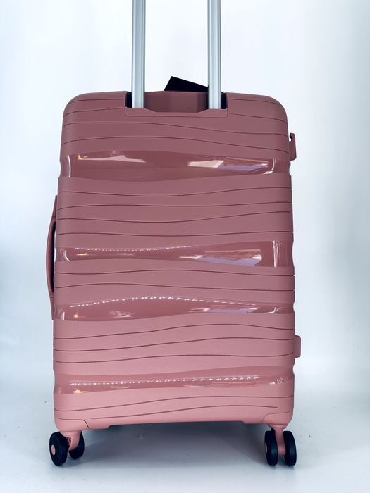 Nowa średnia walizka PP mocna różowa