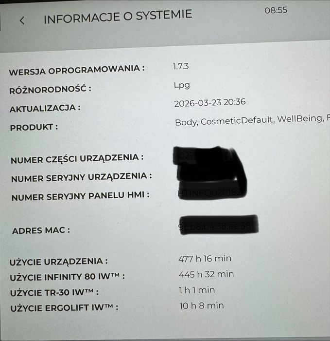LPG Cellu M6 Infinity | 3 głowice | 477 h | tablet | CESJA LEASINGU