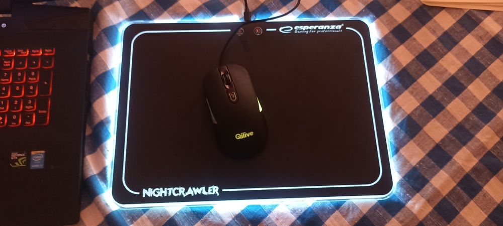 LED RGB podkładka gaming pod mysz ESPERANZA NIGHTCRAWLER