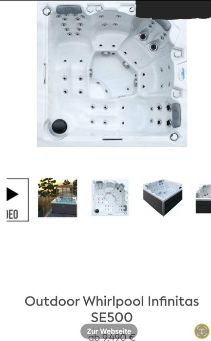 JACUZZI Wanna ogrodowa z hydromasażem Infinitas SE500 GERMANY 12490 €