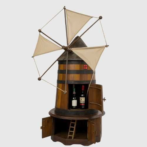 Bar em Forma de Moinho – Peça Única e Decorativa (1 metro de altura)