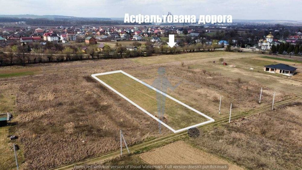 Продаж ділянка 19 сотих під забудову. Світло. Клузів. Пасічна. Місто