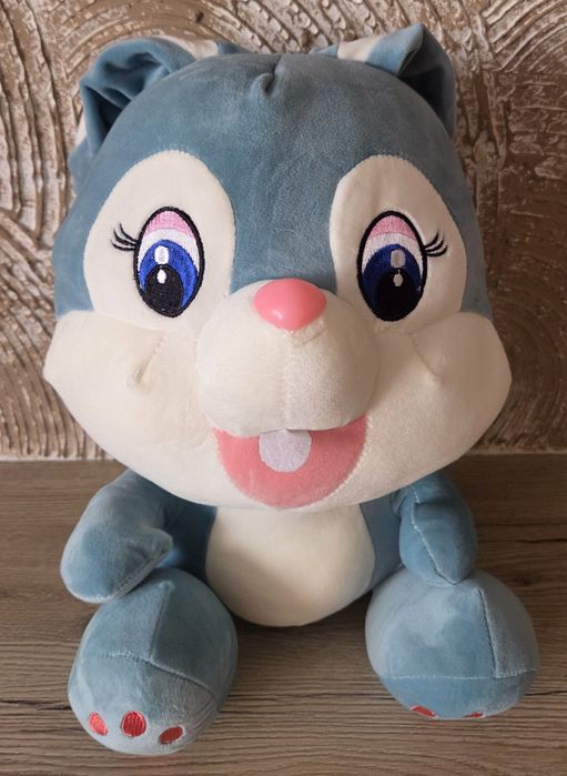 Maskotka z kocykiem w środku Królik Niebieski 40cm