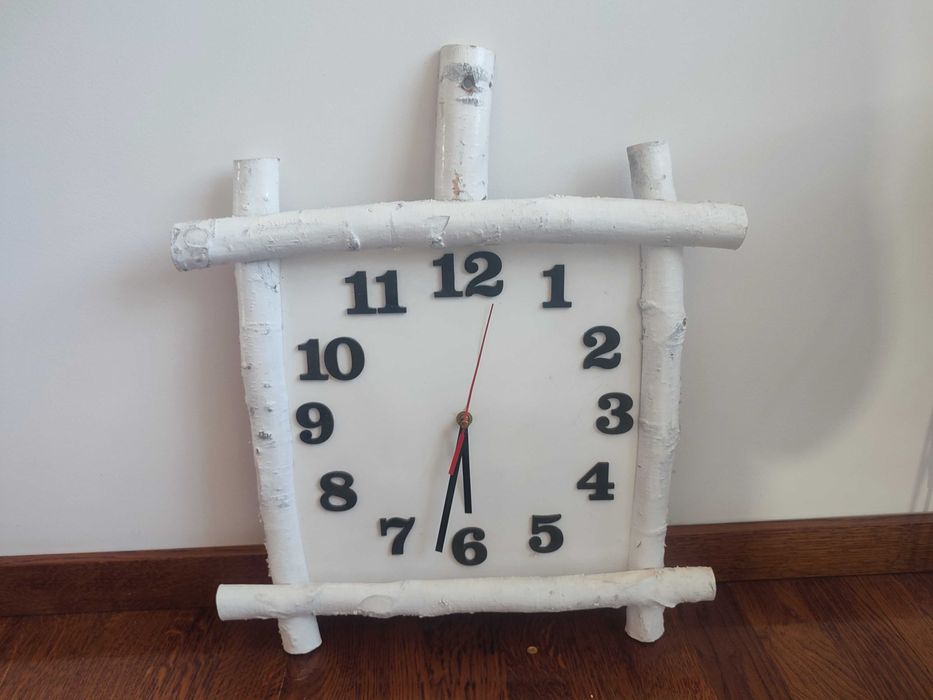 Zegar ścienny drewniany hand made