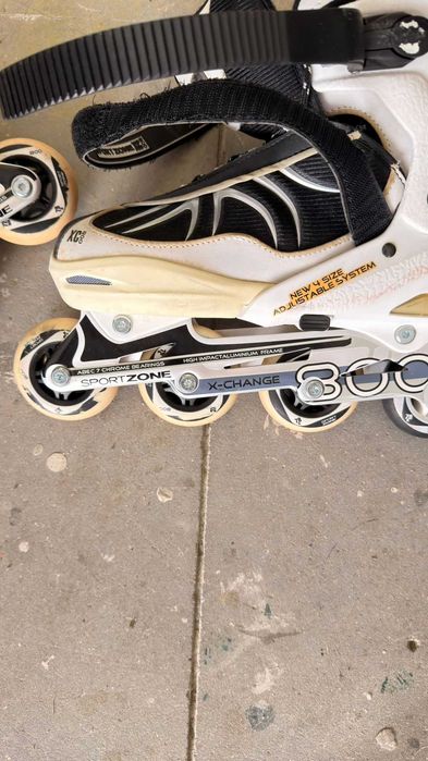 Patins 4 em linha brancos