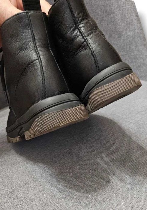 Ботинки черные кожаные Zara, р. 24