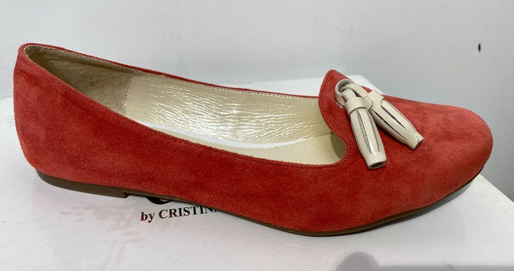 Włoskie mokasyny/loafersy zamszowe Carsona roz. 36,37