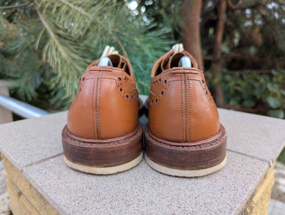 Чоловічі коричневі туфлі броги Trickers Bourton Country Tricker`s England