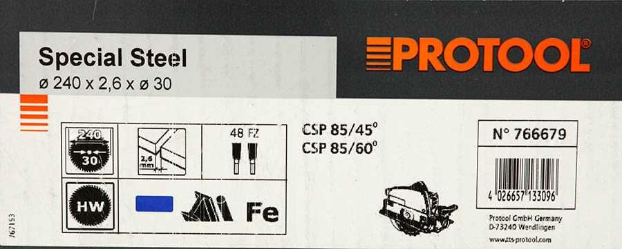 Protool tarcza pilarska Special Steel 240 x 2,6 x 30 x 48zębów
