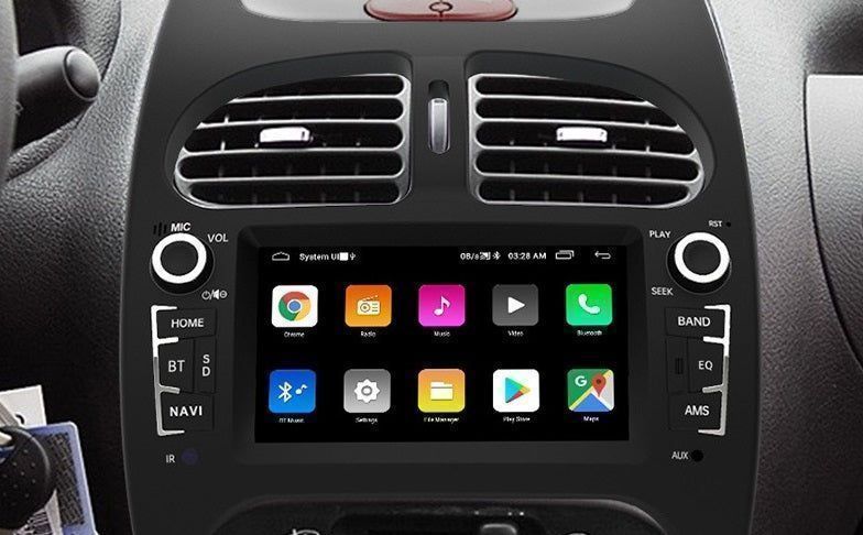 Radio Android 7” CarPlay Android Auto – Peugeot 206 / CC / SW PL