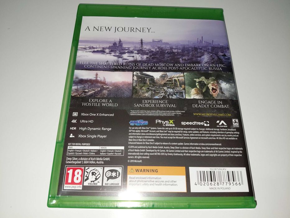 xbox one METRO EXODUS po polsku akcja i fabuła