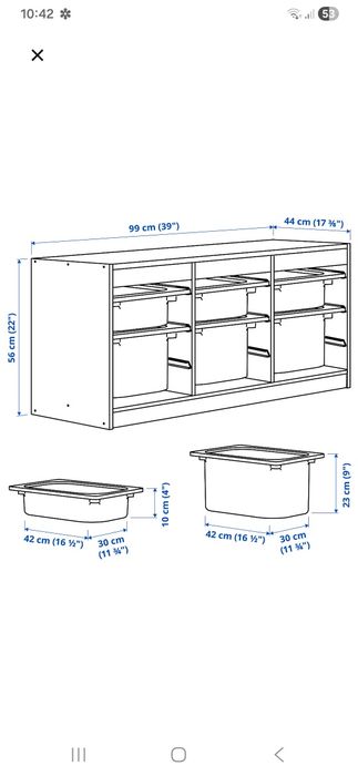 regał na zabawki Ikea Trofast