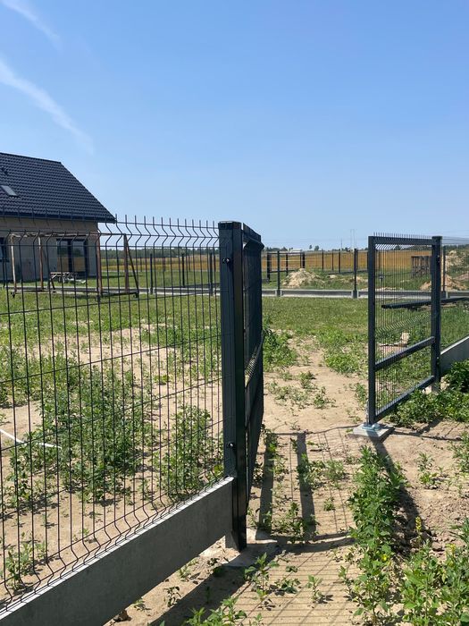 Ogrodzenie Panelowe ZESTAWY panel 3D słupek obejmy KOMPLET Transport