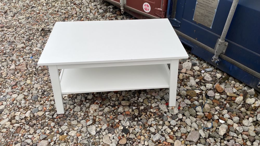 IKEA LUNNARP Stolik kawowy biały 90x55 cm