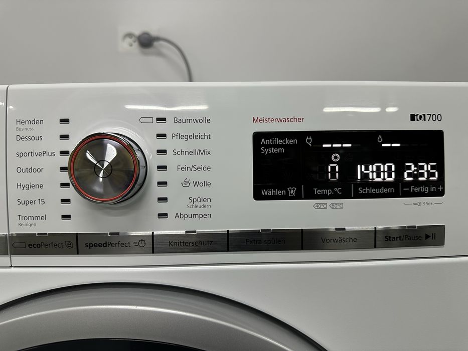 Пральна машина Siemens IQ 700 Meisterwascher 9 kg A+++