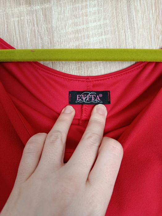 Fasardi (Evita) czerwona sukienka typu hiszpanka rozmiar XS